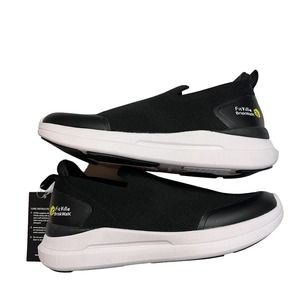 FitVille Women/Men Recovery Slip On Casual Comfort Shoes BriskWalk Black 8/6.5W